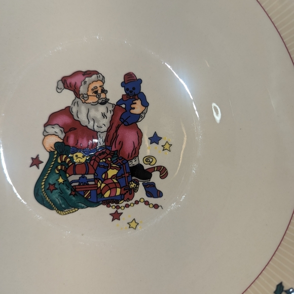 Vintage GEI Design Christmas Serving Bowls Set of 3 9 inch Retro Santa Gifts - Picture 6 of 16